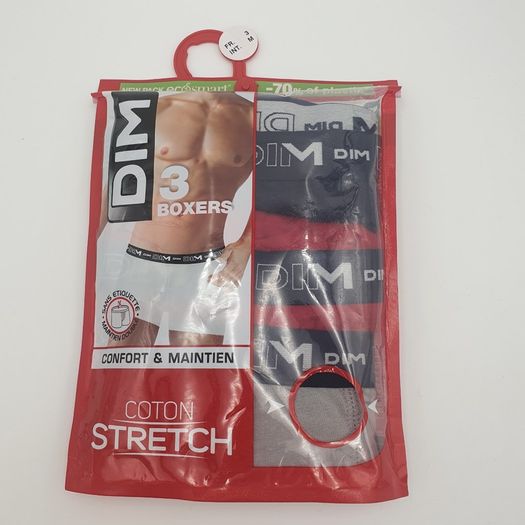Dim Cotton Boxer 3 Pack - Size M