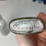 191 - Set of 3 Vintage Cork Top Decorative Collectible Clear Glass Bottles Image 7