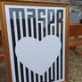 Vintage Collectible MASER Signed Abstract Picture Image 3