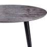 Dining Table Concrete and Black 90x73.5 cm MDF Image 4