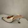 New Elegant Slingback Heels Size 43 Image 2