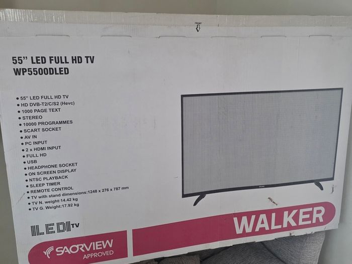 Walker 55 inch TV + Firestick + Wall Mount