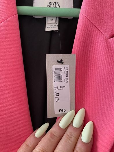 pink blazer