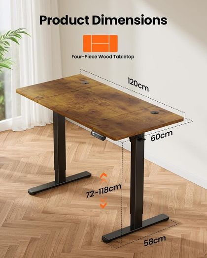 Sit Stand Electric Desk (New)