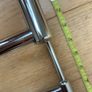 NEW   Double bathroom towel rail in chrome  Approx 2 ft long. See measurements in photos Image 9