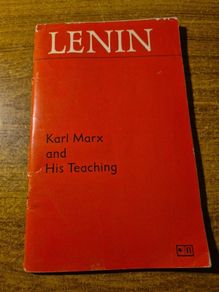 Vintage, 1973. Lenin. Karl Marx and His Teachings. Published in the Soviet Union