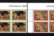 2009 Ireland Christmas Commemorative Stamps Plate Block 1A1A1A1A Mint Never Hinged (MNH)