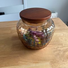Glass jar with lid