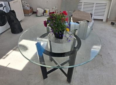kitchen table glass top wooden frame