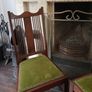 2 low curveback Edwardian chairs Image 7