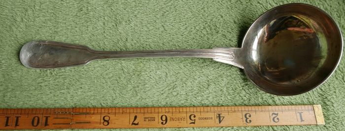 Vintage Sterling Silver or Silver Plated Soup Ladle