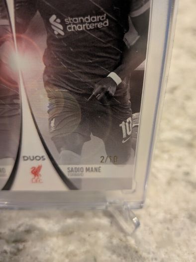 Firmino and Mane Liverpool FC Duos Topps Total Football card /10