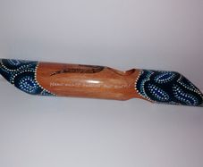 Vintage Australian Aboriginal Wooden Balancing Wine Bottle Holder