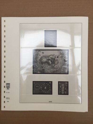 Jersey 1969-2002 Lindner T Illustrated 18 Ring Hingeless Album Pages