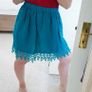 Teal Mini Skirt - Size 8 Image 7
