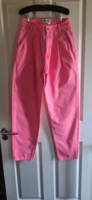 Essential Antwerp Hot Pink  High Waisted Jeans