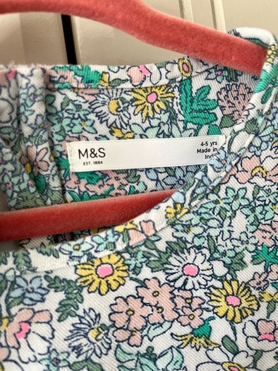 M&S viscose  dress 4/5y