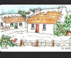 1997 Isle of Man UK2/ 21 units Christmas at Cregneash (Siemens - S30 (Module 34)) Phone Card.