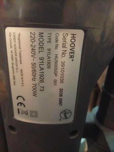Hoover upright vacuum