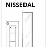 Nissedal Mirror IKEA navy blue Image 2
