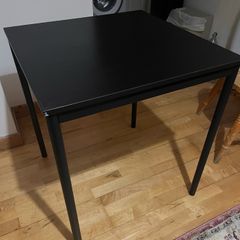 Small black table