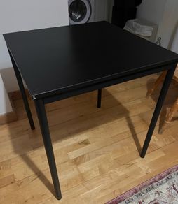 Small black table