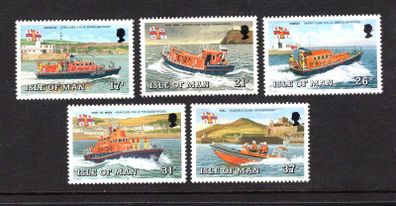 1991 Isle of Man Manx Lifeboats Commemorative Stamps Mint Never Hinged (MNH)