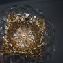 SALE!  KILLARNEY CRYSTAL Small Footed Bowl with 22 carat gold finishing Image 5