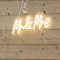 Mr & Mrs Neon Sign