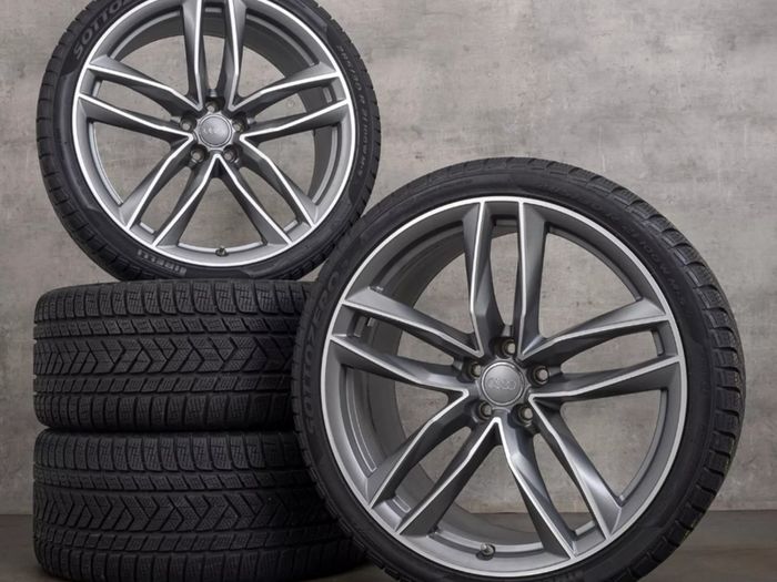 ORIGINAL Audi RS6 C7 21 Inch Alloy Wheels With Brand New Dunlop Potenza Sport Tyres. Audi A6 C7 4G Competition Exclusive Fully Electrical Leather Interior Seats Door Cards Armrest