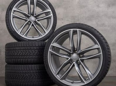 ORIGINAL Audi RS6 C7 21 Inch Alloy Wheels With Brand New Dunlop Potenza Sport Tyres. Audi A6 C7 4G Competition Exclusive Fully Electrical Leather Interior Seats Door Cards Armrest