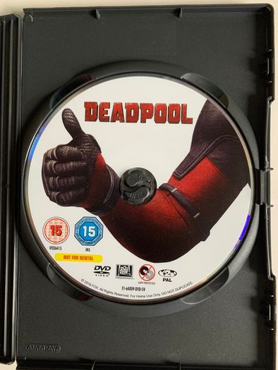 Deadpool (Marvel) [2016] Ryan Reynolds, Ed Skrein, T.J. Miller, Gina Carano, Brianna Hildebrand & Morena Baccarin [1xDVD Movie]