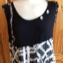 Purple Rose ladies black and white sleeveless dress Size L Uk 14/16 postage included Image 2