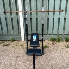 York Bench Press With Barbell  Solid Home Gym Setup