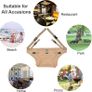 Portable Feeding Booster Seat Strap for Travel/Home/Restaurants/Shopping (Khaki) Image 2