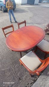 Mahogany table and chairs