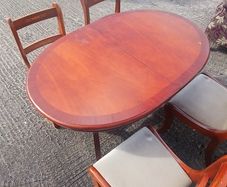Mahogany table and chairs