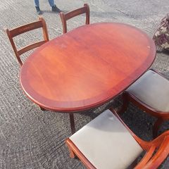Mahogany table and chairs