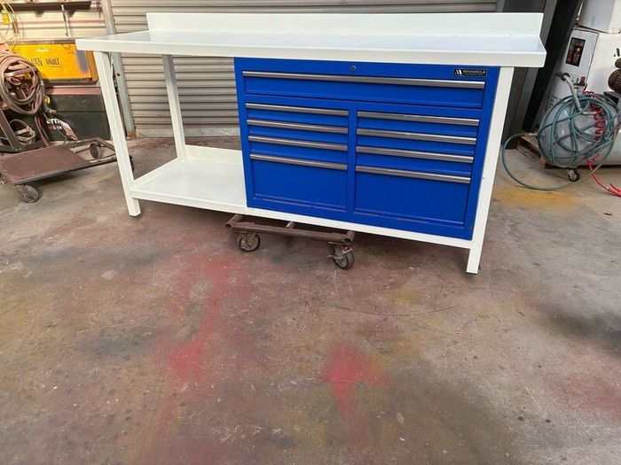 Steel work benches