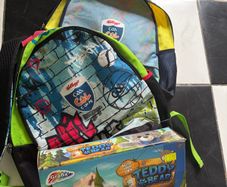 kids school bags and teddy kit