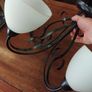 Light Fitting and 4 Shades Image 8