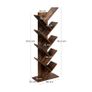 Set of 2 Tree Bookcases 8 Tier Wooden Bookshelves Image 3