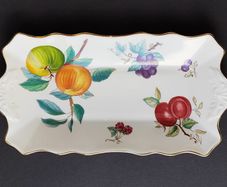 A Vintage Aynsley Georgian Fruit Pattern Fine Bone China Serving Tray
