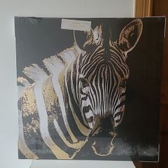 zebra and cheetah picture canvases