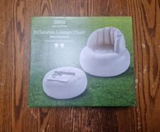 Inflatable Lounge Chair with Foot Stool