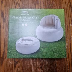 Inflatable Lounge Chair with Foot Stool