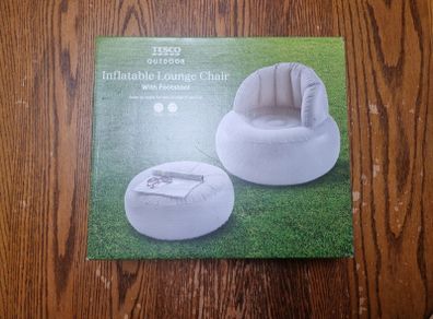 Inflatable Lounge Chair with Foot Stool