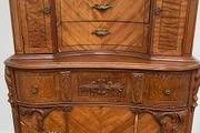 Ornate Wooden Tallboy, Highboy Storage Cabinet, 150cm