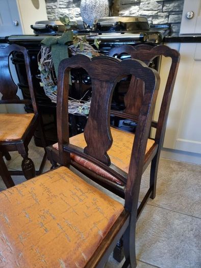 Beautiful Antique Teak Chairs x 4
