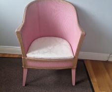 vintage wicker tub chair